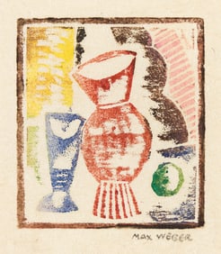 Max Weber, Still Life, Two Vases.. (1881-1961)