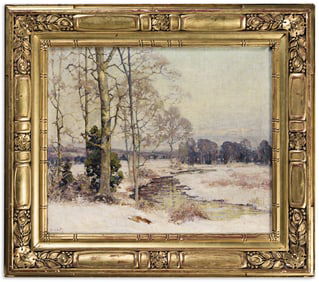 Alfred Heber Hutty, Early Snow.. (1877-1954)