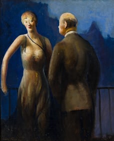 Guy Pène Du Bois, Conversation on the Balcony.. (1884-1958)