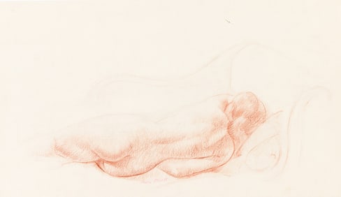 Leon Kroll, Reclining Female Nude.. (1884-1974)