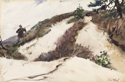 John Whorf, The Hunter and Street Scene at Night.. (1903-1959)