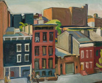 Samuel Halpert, Row of Tenement Buildings.. (1884-1930)