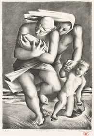 Benton Murdoch Spruance, Flight from the Beach.. (1904-1967)
