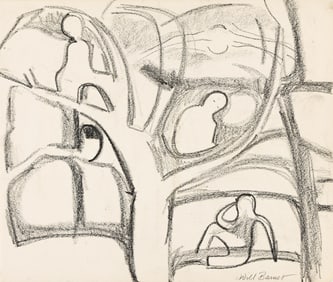Will Barnet, Figures in a Tree.. (1911-2012)