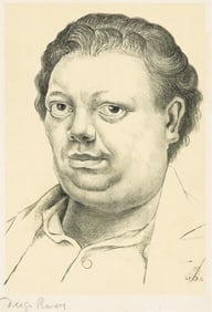 Diego Rivera, Autoretrato (Self-Portrait).. (1886-1957)