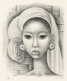 Miguel Covarrubias, Head of a Balinese Girl.. (1904-1957)