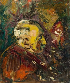 David Burliuk, Portrait of a Man.. (1882-1967)