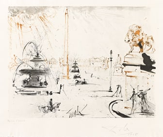 Salvador Dalí, Place de la Concorde.. (1904-1989)
