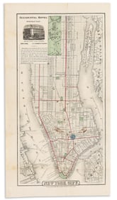 G.W. & C.B. Colton, New York City. 1876, Lithograph map.