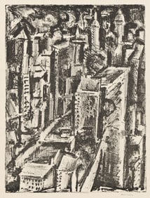 Max Weber, New York, lithograph, 1928.