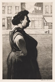 Martin Lewis, Boss of the Block, etching and aquatint, circa 1939.