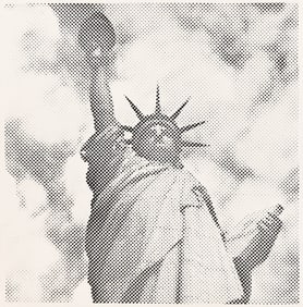 Xanti Schawinsky, Statue of Liberty, silver print, 1943.