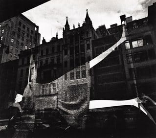 Lisette Model, Reflection, New York, silver print, circa 1940s; printed late 1970s.