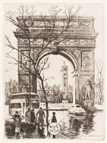 Paul F. Berdanier, Group of 8 etchings.