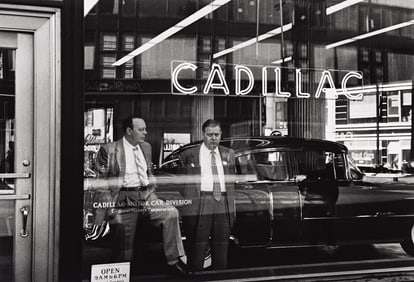William Klein, Cadillac, New York, silver print, 1955; printed 1980s.