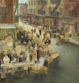 Ernie Henfeld, Lower East Side, oil on canvas, 1965.