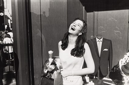Garry Winogrand, Woman with Ice Cream Cone, N.Y.C., from the Women are Beautiful series, silver