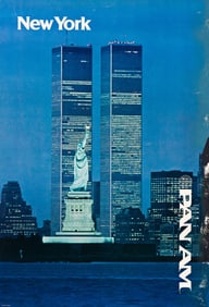 Designer Unknown, New York / Pan Am, offset lithograph poster circa 1973.