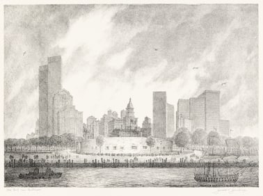Gerald Geerlings, Old Fort, New Fortresses, lithograph, 1975.
