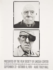 Richard Avedon, The 16th New York Film Festival, offset lithograph poster. 1978.