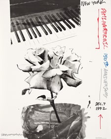 Robert Rauschenberg, New York Philharmonic 150th Anniversary, offset lithograph poster, 1992.