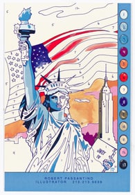Robert Passantino, Let Freedom Ring, ink and acrylic on vellum, 2000.