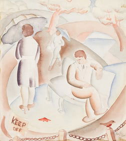 George E. Neal (1906-1938), Untitled (Park Scene), 1934.
