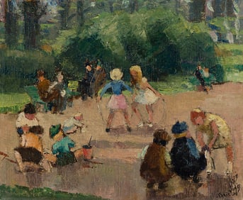 Loïs Mailou Jones (1905-1998), Parc des Enfants, Champs-…lysÈes, Paris, 1938.