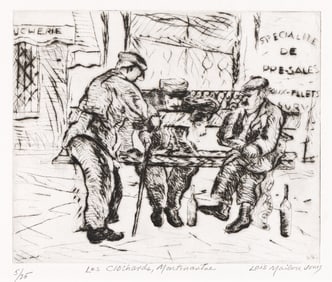 Loïs Mailou Jones (1905-1998), Les Clochards, Montmartre, 1947, 1996.