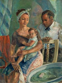 James A. Porter (1905-1970), The American Family (The Family), 1940.†