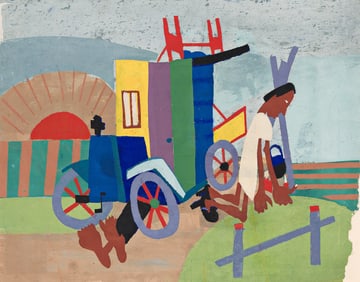 William H. Johnson (1901-1970), Breakdown, circa 1941.