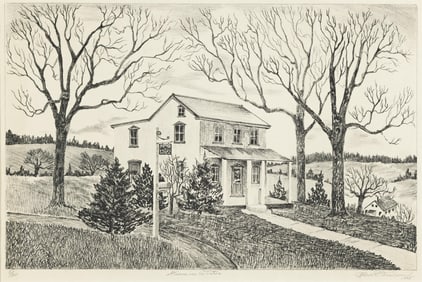 Allan R. Freelon (1895-1960), Farm In Winter, 1945.