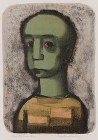 Robert Blackburn (1920-2003), Boy with Green Head, 1948.