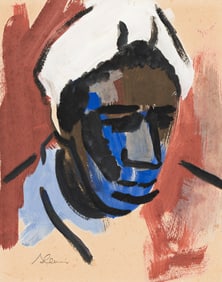 Samella Lewis (1923-2022), Untitled (Bayou Portrait), circa 1949.