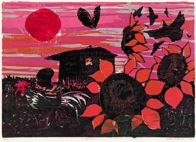 Walter Williams (1920-1998), Sunflowers, 1959.