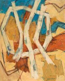 Hale Aspacio Woodruff (1900-1980), Primeval Image, circa 1970.