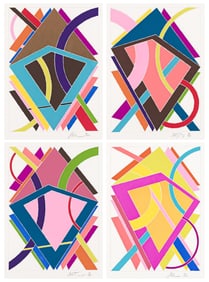 William T. Williams (1942-), HKL Portfolio, 1970.