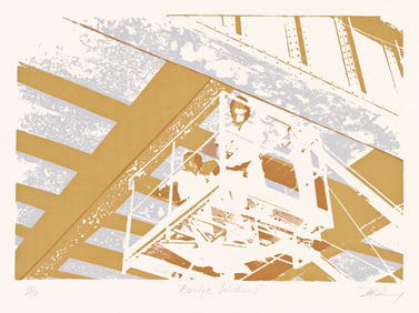 Mavis Pusey (1928-2019), Bridge Workers, 1968.