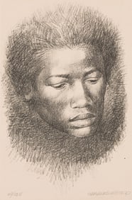 Charles White (1919-1979), Head, 1967.