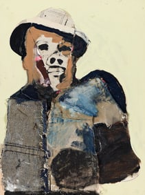 Benny Andrews (1930-2006) Jack J (Jack Johnson), 1970.