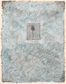 Dan Concholar (1939-2017), Hollywood Hills, pastel, 1979.