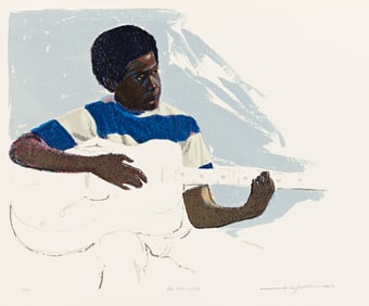 Joseph Holston (1944-), Boy With Guitar, 1979.