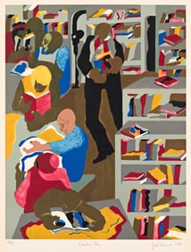 Jacob Lawrence (1917-2000), Schomburg Library, 1986.