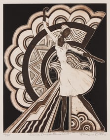 Eldzier Cortor (1916-2015), Dance Composition No. 34, circa 1989.