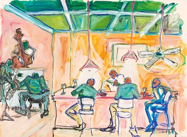 Verna Hart (1961-2019), Untitled (Jazz Bar Scene), 1990.