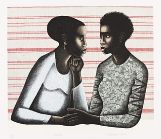Elizabeth Catlett (1915-2012), Gossip, 2005.