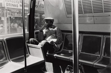 Dawoud Bey (1953-) Man on the B26 Bus, New York, NY, 1986.