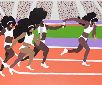 Sheena Rose (1985-), Untitled (Track Relay Race), 2024.