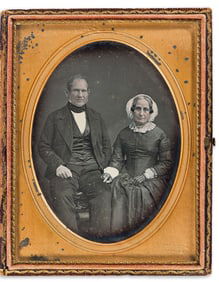 Jeremiah Gurney. Portrait of a Couple. 1850s.