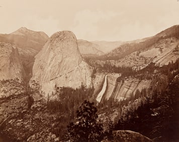 Eadweard Muybridge. Cloud's Rest. Valley of the Yosemite (No. 40). 1872.